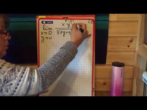 Видео: Предел функции двух переменных: пример.