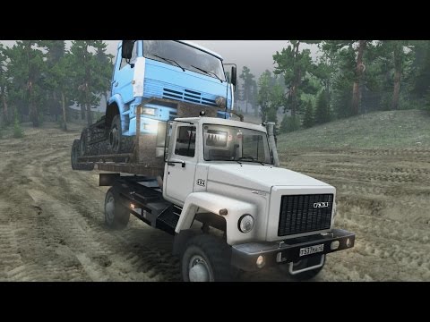 Видео: SpinTires обзор мода ( Газ - 2506 )
