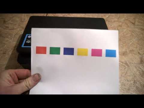 Видео: Принтер HP Photosmart 5510 не печатает черным. Очистка помпы.