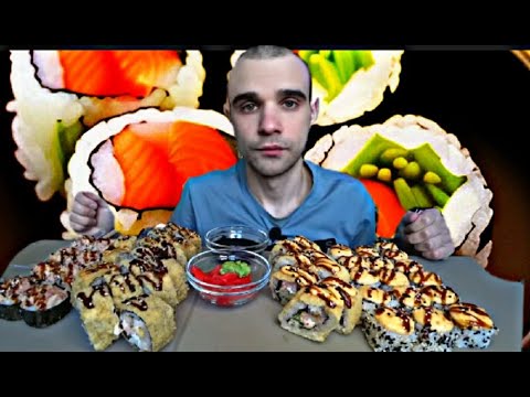 Видео: МУКБАНГ РОЛЛЫ / ROLLS / ЗАПЕЧЕННЫЕ / СЕТ НА ТРОИХ / СОУС / ОБЖОР / Mukbang ASMR / АСМР 먹방