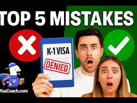 Видео: 5 ошибок при получении визы K1, из-за которых вам могут отказать