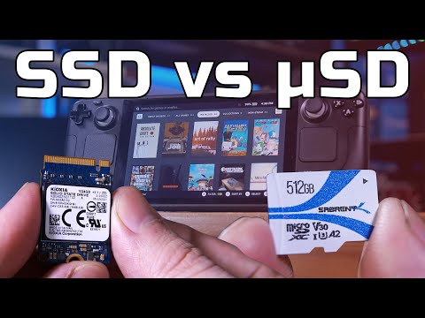 Видео: Сравнение SSD-накопителя Steam Deck 1 ТБ и карты Micro SD: скорость, время загрузки и производите...