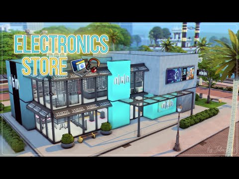 Видео: Магазин электроники💻📷│Строительство│Electronics store│SpeedBuild│NO CC [The Sims 4]