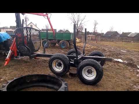 Видео: Обзор лесовозной тележки Pattu 1800