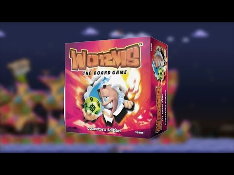 Видео: Worms: The Board game - обзор компонентов