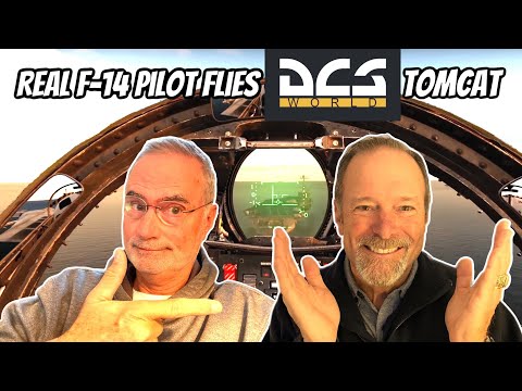 Видео: Настоящий пилот F-14 летает на DCS Tomcat