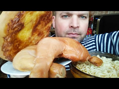 Видео: МУКБАНГ КОПЧЕНЫЕ ОКОРОЧКА/ОБЖОР ДОШИРАК