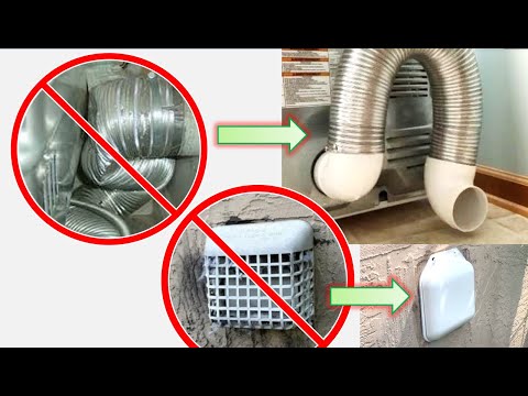 Видео: РЕМОНТ ВЕНТИЛЯЦИОННОГО ОТВЕРСТИЯ СУШИЛЬНОЙ МАШИНЫ. Больше никаких пережатых шлангов и засоренных ...