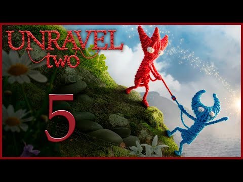 Видео: Unravel 2 - Кооператив - Climbing up the walls - Испытание 2 [#5] | PC