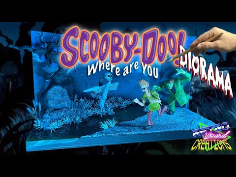 Видео: Я сделал диораму Скуби-Ду на Хэллоуин для Jada Toys Shaggy & the Creeper #diorama #scoobydoo #jada
