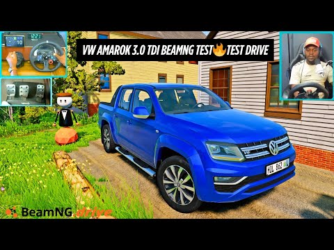 Видео: Тест модификации Volkswagen Amarok 3.0 TDI BeamNG | Реалистичное вождение пикапа с Logitech G29