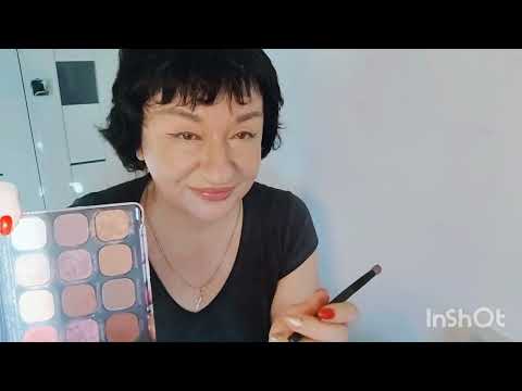 Видео: Преображение после 55 лет. Макияж с тенями BE NUAGE  подводкой Бургундия XIXI.