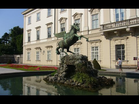 Видео: #Австрия #Зальцбург - абсолютно самостоятельно. Парк и дворец Мирабель. Площадь Макарт. Дом Моцарта.