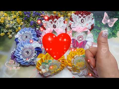 Видео: Бантики зефирки из репсовой ленты.