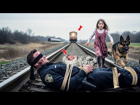 Видео: 🚨 Полицейскую и младенца привязали к рельсам 😱 — Девочка и её пёс К9 спасли их 🐶💥