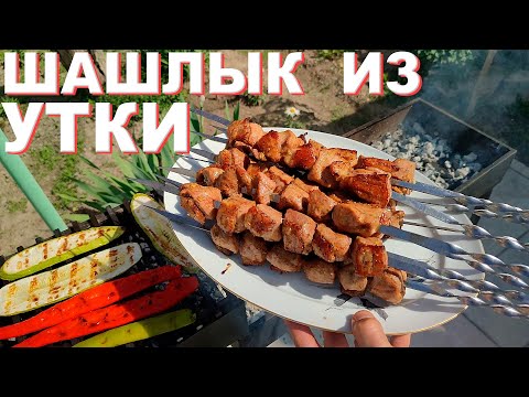 Видео: ШАШЛЫК ИЗ УТКИ НА МАНГАЛЕ!!!!