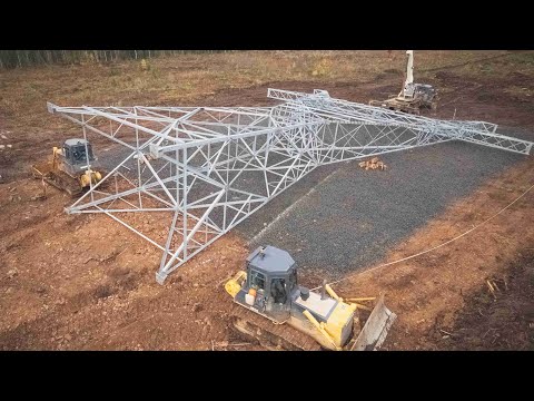 Видео: Установка промежуточной опоры ПС500н-3