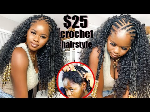 Видео: Причёска крючком, наполовину собранная и наполовину распущенная, за 25 долларов | FREETRESSBRAIDS...