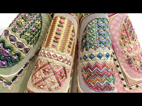 Видео: 410 Easter Egg Ornaments від Laura J Perin від матеріалів до готових робіт