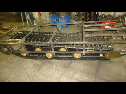 Видео: Делаем самодельный снегоход часть № 4 ,ходовая .