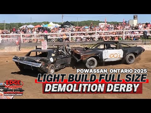 Видео: Легкосборный полноразмерный Demolition Derby Powassan Ontario 2025
