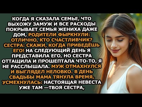 Видео: Я сказала семье, что выхожу замуж, и всё оплачивают родители жениха, даже дом  Родные лишь насме