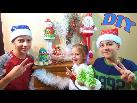 Видео: НОВОГОДНИЙ Декор DIY Съедобная ЁЛКА и торт СНЕГОВИК Наряжаем дом Идеи к НОВОМУ ГОДУ
