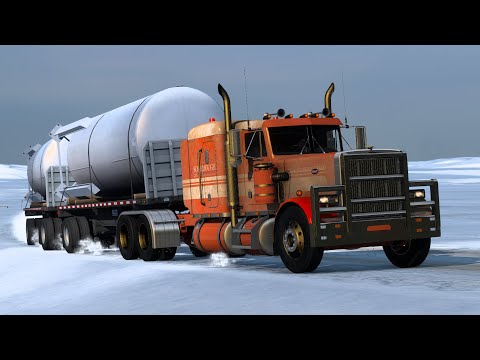 Видео: 974.2 / ATS V1.50 / Peterbilt 359 / Работаем по Аляске. Взял груз из "Prudhoe Bay".