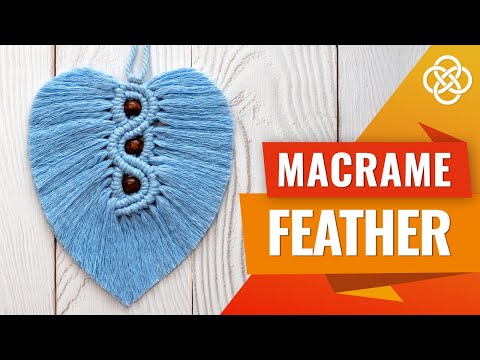 Видео: Перо с бусинами в технике макраме | DIY | Урок макраме