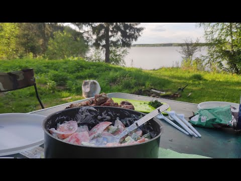 Видео: Отдых на природе с палатками. Можайское водохранилище.