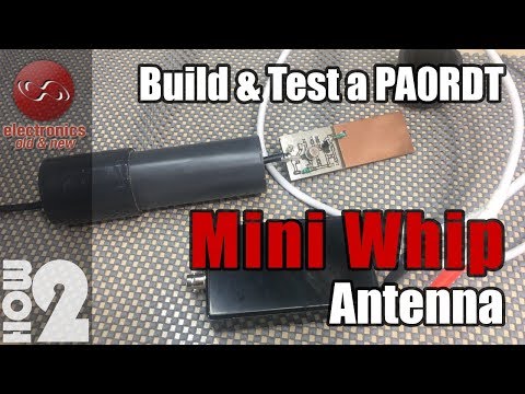 Видео: Соберите и протестируйте миниатюрную штыревую антенну PA0RDT. Отличное решение для прослушивания ...