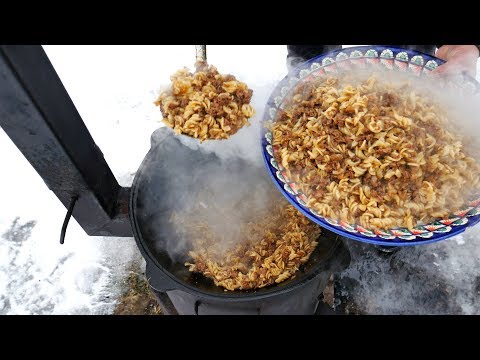 Видео: МАКАРОНЫ ПО-ФЛОТСКИ ЛУЧШИЙ РЕЦЕПТ В КАЗАНЕ НА КОСТРЕ