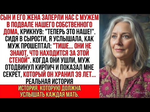 Видео: Наш родной сын запер нас в подвале, чтобы забрать дом. Но мой муж прошептал «Тише… У меня есть тайна
