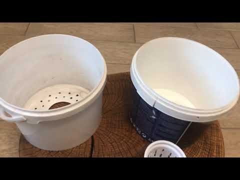 Видео: Горшок для растений,не требующий полива.Гибрид грунта и гидропоники.