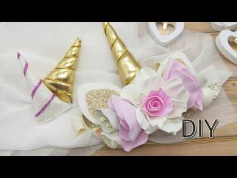 Видео: Два способа сделать РОГ для ЕДИНОРОЖКИ/ повязка единорог/diy