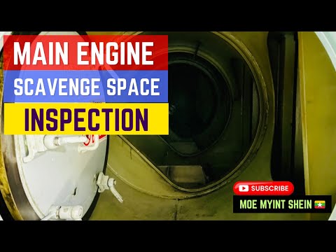 Видео: Осмотр главного двигателя в зоне очистки | MOE MYiNT SHEiN | Технический блог: 064