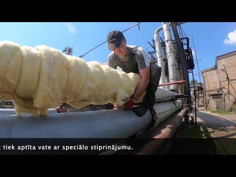 Видео: Монтаж теплоизоляции трубопроводов и утепление теплотрасс/Siltumtrases trubu siltinājuma montāža
