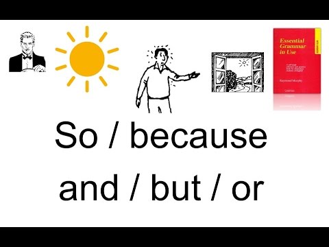 Видео: Соединительные слова - AND / BUT / SO / OR / BECAUSE