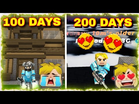 Видео: Я провёл 200 ДНЕЙ || Skyblock Blockman Go