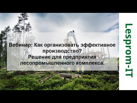 Видео: Как организовать эффективное производство? Решение для предприятия лесопромышленного комплекса.