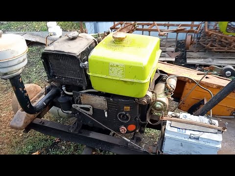 Видео: Установил дизельный двигатель S1115 на древний мототрактор.