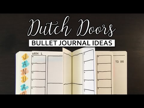 Видео: Идеи оформления журнала Bullet Journal в голландском стиле 💜