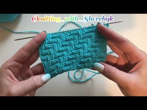 Видео: Двусторонний рельефный узор «Зигзаг» спицами для шарфа, шапки, снуда