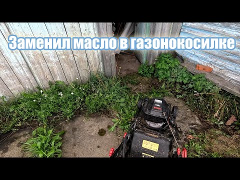 Видео: Заменил масло в газонокосилке