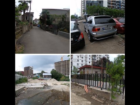 Видео: Прогулка по Махинджаури, новая новостройка, беспорядок на тротуарах… нечего нового, Грузия, Батуми