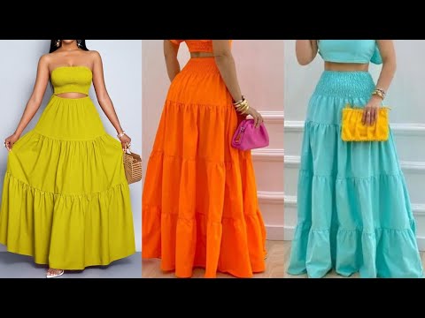 Видео: Как кроить и шить юбку-макси в стиле коттедж/многоярусную юбку/как сшить юбку