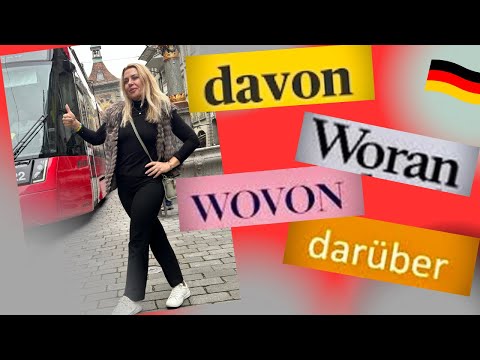 Видео: Немецкие местоименные наречия - daran, dafür, darauf Правило -Фрау Анжелика