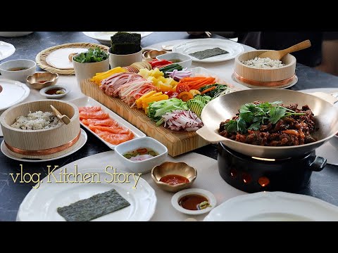 Видео: Начало лета⛱ Летние спринг-роллы 🥑Кимбап, раскатанный вручную🥕Острые бульгоги из говядины