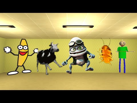 Видео: Crazy Frog, Polish Cow, Cockroach Super, Baldi и Banana Nextbot Gmod | Garry's Mod