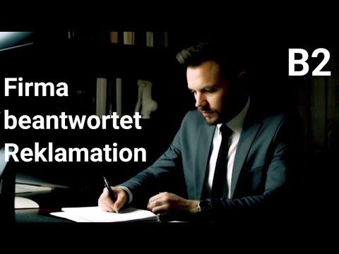 Видео: Beschwerde als Firma beantworten. B2. III часть